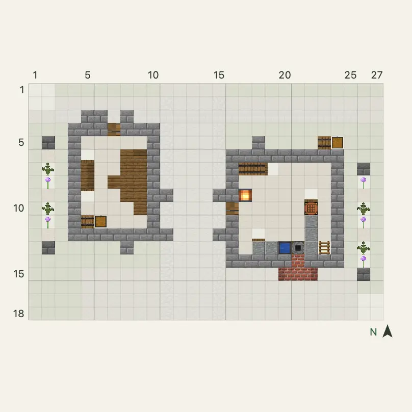 Candlewick Arch House: blueprint layer 2