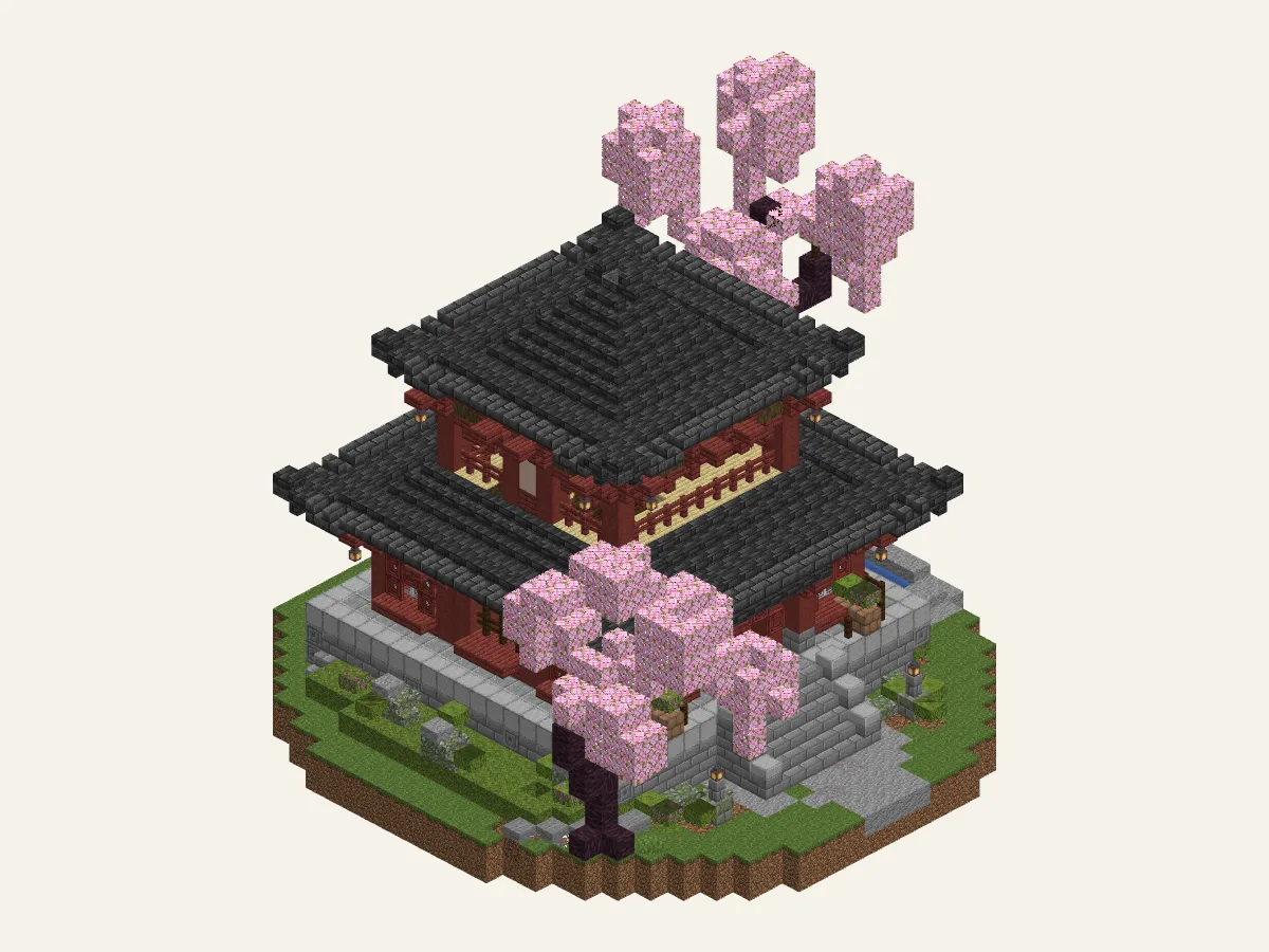 Cherry Pagoda House: seen from the south-west