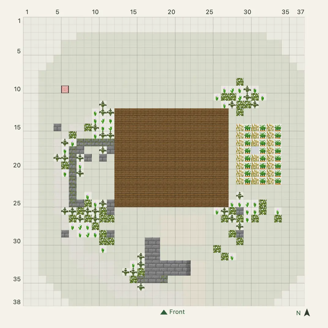Cherry Wood Cottage: blueprint layer 3