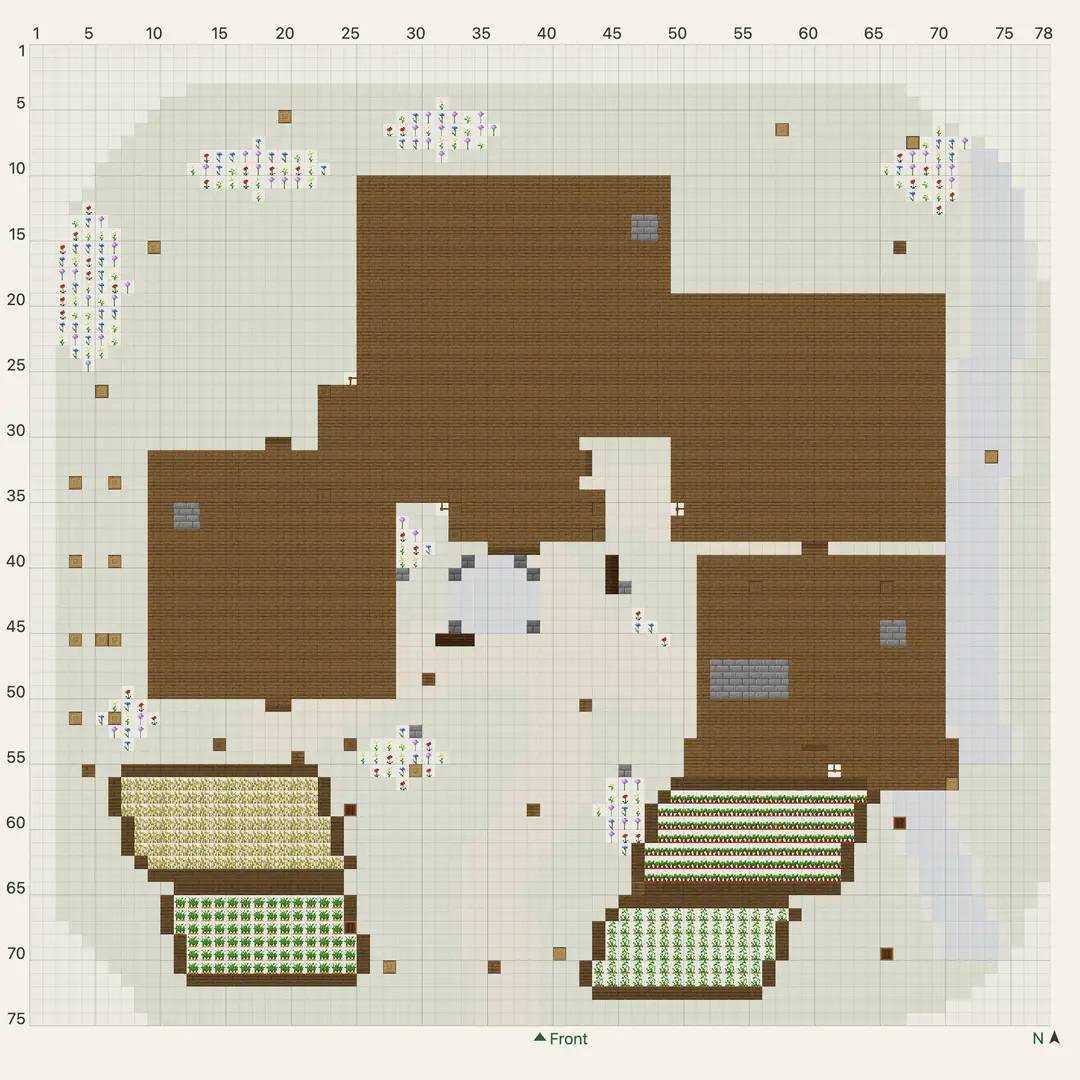 Creekside Wheat Manor: blueprint layer 3