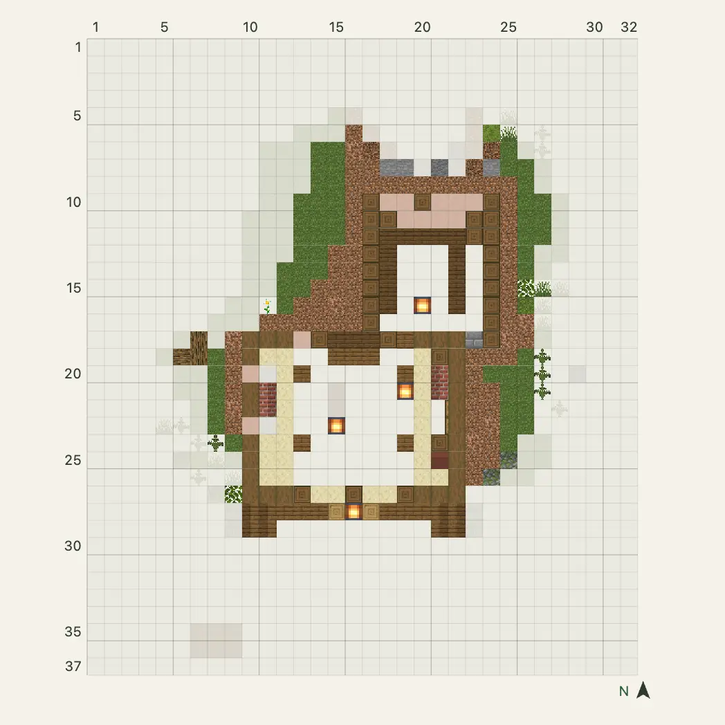 Hillside Burrow Base: blueprint layer 6