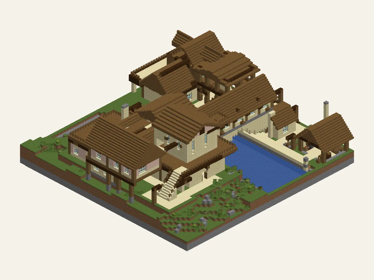 Tidegate Villa: seen from the south-west