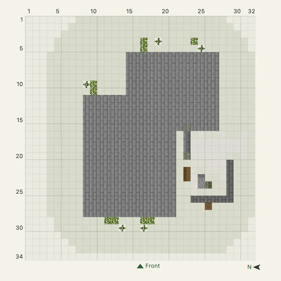 Veranda Japanese House: blueprint layer 3
